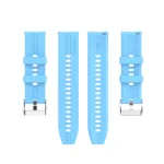 For Huawei Watch GT 2 46mm Silicone Watch Band with Silver Buckle(Sky Blue) - Image 2