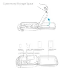 PGYTECH Portable PU Nylon EVA Storage Bag for DJI TELLO(Black) - Image 4