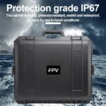 For DJI FPV Waterproof Explosion-proof Suitcase Portable Storage Box Case Travel Carrying Bag, No Disassembly Propeller - Image 3