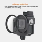 Housing Shell CNC Aluminum Alloy Protective Cage with Insurance Frame & 52mm UV Lens for GoPro HERO7 Black /6 /5 (Black) - Image 4