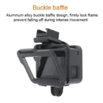 Housing Shell CNC Aluminum Alloy Protective Cage with Insurance Frame & 52mm UV Lens for GoPro HERO7 Black /6 /5 (Black) - Image 5