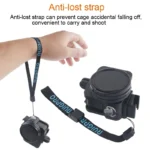 Housing Shell CNC Aluminum Alloy Protective Cage with Insurance Frame & 52mm UV Lens for GoPro HERO7 Black /6 /5 (Blue) - Image 11