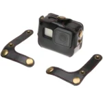 For GoPro HERO7 Black /6 /5  PU Leather Housing Case with Neck Strap & Buttons(Black) - Image 3