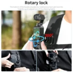 STARTRC 360 Degree Rotation Backpack Clip Magnetic Suction Mount (Black) - Image 6