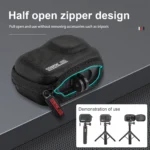 STARTRC Camera PU Carry Case For Insta360 GO3 / DJI Action 3 / 4 / 5 Pro (Black) - Image 8