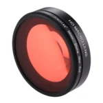 JSR 58mm 16X Macro Lens + Red Diving Lens Filter with Lens Cover + Lens Filter Ring Adapter + String + Cleaning Cloth for GoPro HERO6 /5 Dive Housing - Image 2