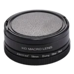 JSR 58mm 16X Macro Lens + Red Diving Lens Filter with Lens Cover + Lens Filter Ring Adapter + String + Cleaning Cloth for GoPro HERO6 /5 Dive Housing - Image 3