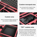 PGYTECH P-RH-001 Shockproof Waterproof Explosion-proof Hard Box Carrying Case for DJI Ronin-S, Size: 63.4x50.3cm(Black) - Image 6