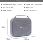DJI Portable Waterproof Nylon Box Case Storage Bag for DJI Mini 2 Drone(Grey) - Image 7