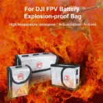 RCSTQ for DJI FPV Combo Battery Li-Po Safe Explosion-proof Storage Bag(Silver) - Image 7