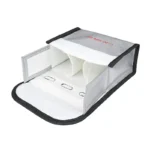 RCSTQ for DJI FPV Combo 3 x Batteries Li-Po Safe Explosion-proof Storage Bag(Silver) - Image 2