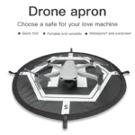 RCGEEK 55cm Round Portable Parking Apron Foldable Landing Pad with Night Light for DJI Mavic Mini / Air 2S / FPV - Image 4