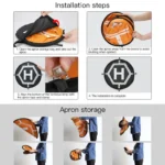 RCGEEK 55cm Round Portable Parking Apron Foldable Landing Pad with Night Light for DJI Mavic Mini / Air 2S / FPV - Image 8