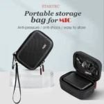 STARTRC Diamond Texture PU Leather Storage Bag for DJI Mic (Black) - Image 2