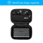 STARTRC Diamond Texture PU Leather Storage Bag for DJI Mic (Black) - Image 3