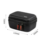 STARTRC Diamond Texture PU Leather Storage Bag for DJI Mic (Black) - Image 4