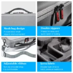 STARTRC Waterproof Shoulder Storage Bag Handbag for DJI RS 3 (Grey) - Image 7