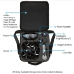 For DJI Avata Portable Carry Box Single Shoulder Storage Bag(Black) - Image 6