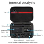 For DJI Osmo Action 3 Carrying Storage Case Bag,Size: 21.5 x 29.5 x 10cm (Grey) - Image 5