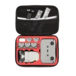 For DJI Mini 2 SE Shockproof Carrying Hard Case Storage Bag, Size: 21.5 x 29.5 x 10cm (Black Red) - Image 2