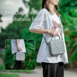 For DJI Osmo Mobile 4 / OM4 / OM4 SE STARTRC Portable Shockproof Waterproof PU Case Bag(Grey) - Image 5