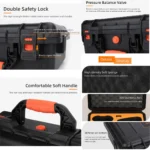 For DJI Neo Sunnylife Safety Carrying Case Large Capacity Waterproof Shock-proof Hard Travel Case (Black) - Image 7