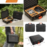 For DJI Neo Sunnylife Safety Carrying Case Large Capacity Waterproof Shock-proof Hard Travel Case (Black) - Image 8