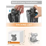 For DJI Air 3 Sunnylife G693 Lens Cover Gimbal Shield Cover (Grey) - Image 8