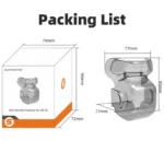 For DJI Air 3S Sunnylife Integrated Gimbal Cover Transparent Lens Cap Vision System Protector (Grey) - Image 9