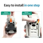 For DJI Mini 4 Pro STARTRC Lens Caps Vision Sensor Sunshade Cover (White) - Image 7