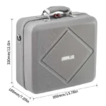 For DJI Air 3 / Air 3S / Avata 2 STARTRC Dual-Drone Shoulder Storage Bag PU Handbag (Grey) - Image 2