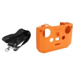 For DJI Neo / Mini 4 Pro / RC-N3 / RC-N2 / RC-N1 Sunnylife Controller Protective Cover Silicone Case with Neck Strap (Orange) - Image 2