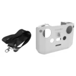 For DJI Neo / Mini 4 Pro / RC-N3 / RC-N2 / RC-N1 Sunnylife Controller Protective Cover Silicone Case with Neck Strap (Grey) - Image 2