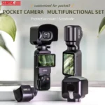 For DJI OSMO Pocket 3 STARTRC 2 in 1 Gimbal Camera Lens Cover Sunshade (Black) - Image 2