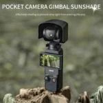For DJI OSMO Pocket 3 STARTRC 2 in 1 Gimbal Camera Lens Cover Sunshade (Black) - Image 3
