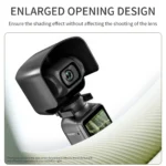 For DJI OSMO Pocket 3 STARTRC 2 in 1 Gimbal Camera Lens Cover Sunshade (Black) - Image 4