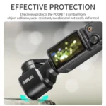 For DJI OSMO Pocket 3 STARTRC 2 in 1 Gimbal Camera Lens Cover Sunshade (Black) - Image 6