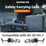 For DJI Air 3S / 3 Sunnylife Safety Carrying Case Large Capacity Waterproof Shock-proof Hard Travel Case (Black) - Image 2