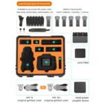 For DJI Air 3S / 3 Sunnylife Safety Carrying Case Large Capacity Waterproof Shock-proof Hard Travel Case (Black) - Image 4