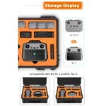 For DJI Air 3S / 3 Sunnylife Safety Carrying Case Large Capacity Waterproof Shock-proof Hard Travel Case (Black) - Image 5