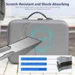 For DJI Neo STARTRC Upgraded Shoulder PU Storage Bag Handbag (Grey) - Image 9
