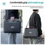 For DJI Neo STARTRC Shoulder PU Storage Bag Handbag, Compatible With RC2 (Grey) - Image 8