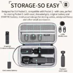 For DJI OSMO Pocket 3 STARTRC Portable Carrying Case Body Storage Bag (Grey) - Image 3