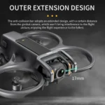 For DJI Avata 2 STARTRC Gimbal Lens Anti-collision Aluminum Alloy Guard Bumper (Silver Grey) - Image 4