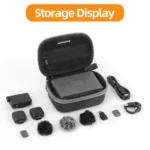 For DJI Mic Mini Sunnylife Portable Protective Box Storage Bag (Black) - Image 4