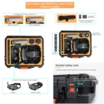 For DJI Avata Sunnylife AQX-6-U Upgraded Waterproof Shockproof Safety Carry Case Storage Bag (Black) - Image 3