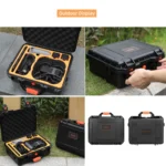 For DJI Avata Sunnylife AQX-6-U Upgraded Waterproof Shockproof Safety Carry Case Storage Bag (Black) - Image 8