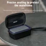 For DJI MIC 2 STARTRC Diamond Texture PU Portable Carry Case with Carabiner & Strap (Black) - Image 6