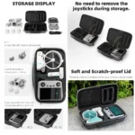 For DJI Flip Sunnylife Simple Storage Bag Shoulder Handbag (Black) - Image 3