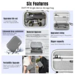 For DJI Osmo Mobile 7 / 7P STARTRC Portable Body Travel Carrying Bag (Grey) - Image 4